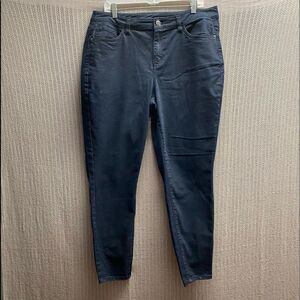 Lane Bryant plus size dark wash skinny jeans/ size 18/ 2